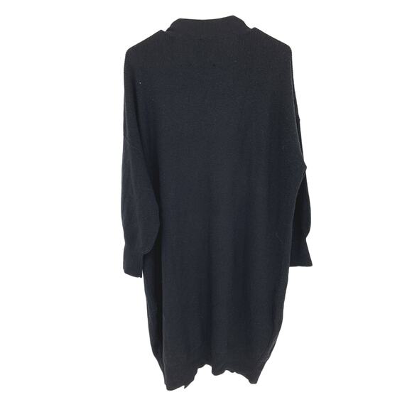 Massimo Dutti Black Open Front Long Cardigan Size S NWT - Picture 4 of 7